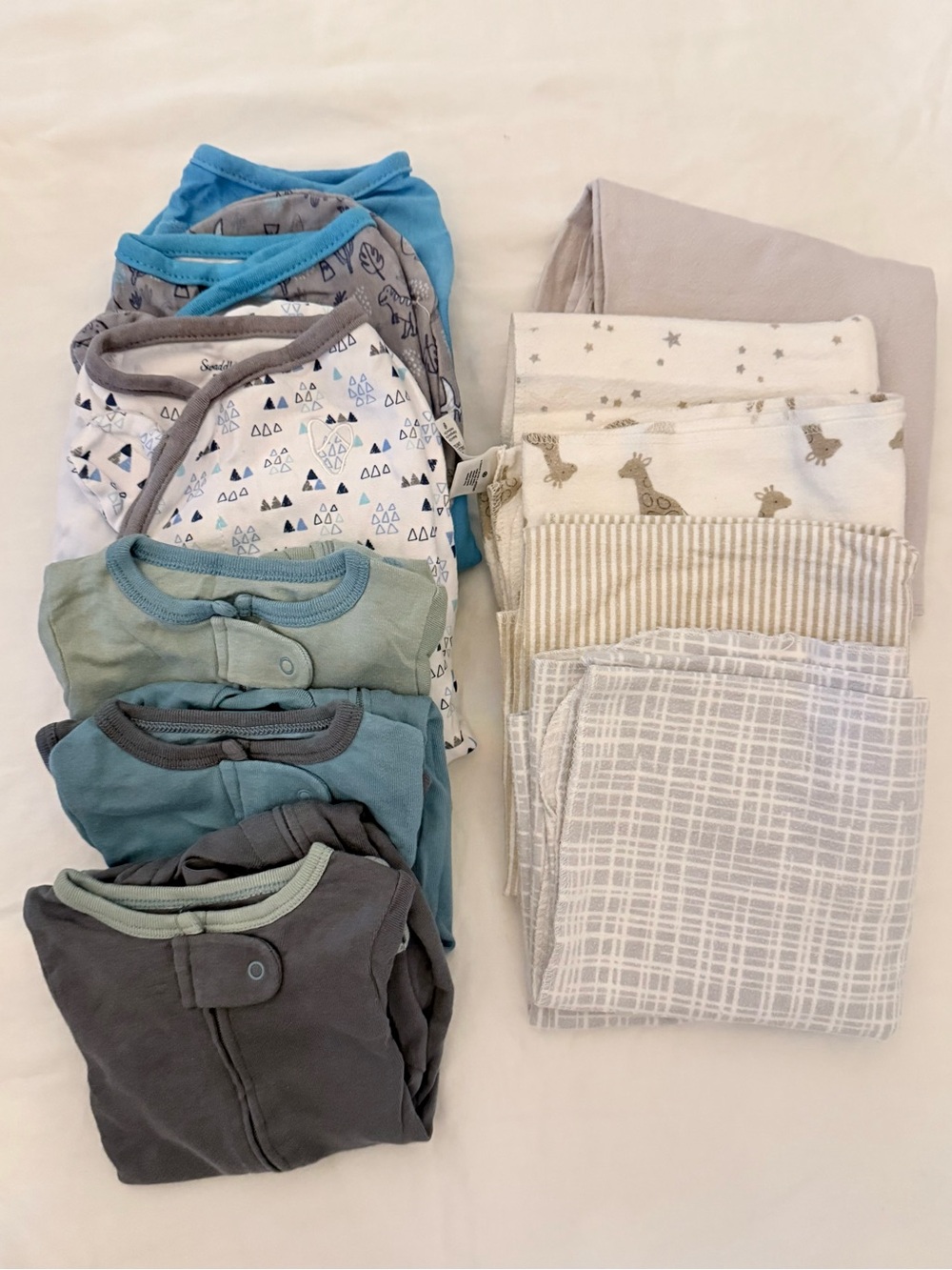11 Piece Baby Boy Sleep Essentials Bundle | 0-3 Months